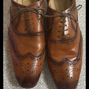 Classic Brown Leather Brogue Shoes